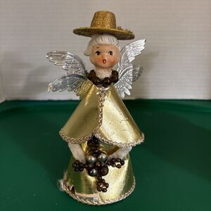 Vtg 1950s Blume Holt Howard Angel Cardboard Porcelain Christmas Figurine DAMAGE